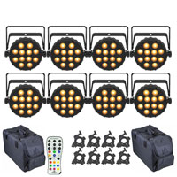 SlimPAR Q12 BT ILS 8-Pack with Bag Package
