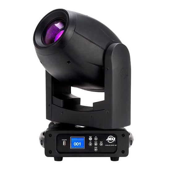 (2) American DJ Focus Spot 4Z 200W LED Moving Head Spot Fixtures with Touring Case Package