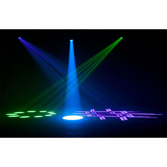 (2) American DJ Focus Spot 4Z 200W LED Moving Head Spot Fixtures with Touring Case Package