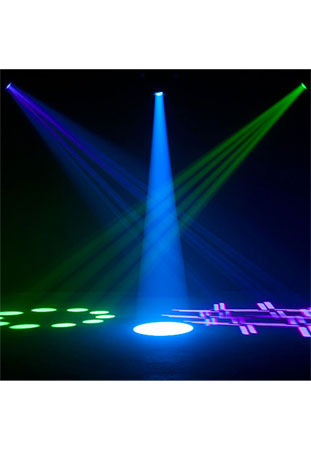 (2) American DJ Focus Spot 4Z Pearl 200W LED Moving Head Spot Fixtures with Road Case Package