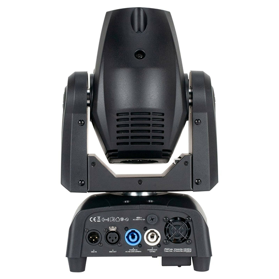 American DJ Focus Spot 2X 100W LED DMX Gobo Moving Head Light Pair with Flight Case