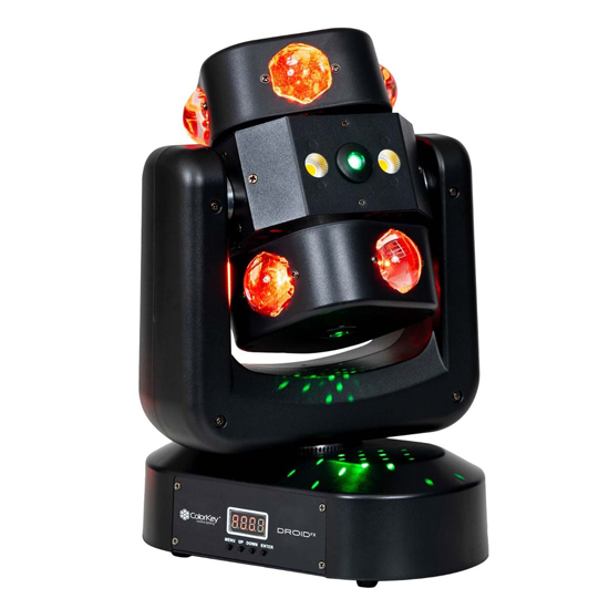 (2) ColorKey CKU-1072 Droid FX Multi-Effect Moving Head with Utility Bag Package