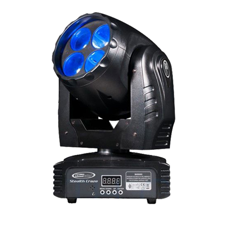 Eliminator Stealth Craze LED Moving Head Light 2-Pack with Cables