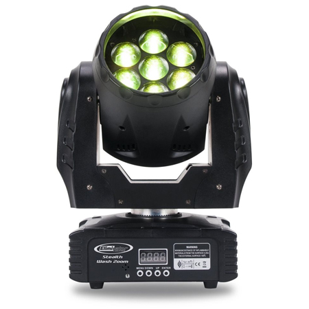 Eliminator Stealth Wash Zoom LED Moving Head 2-Pack with Cables