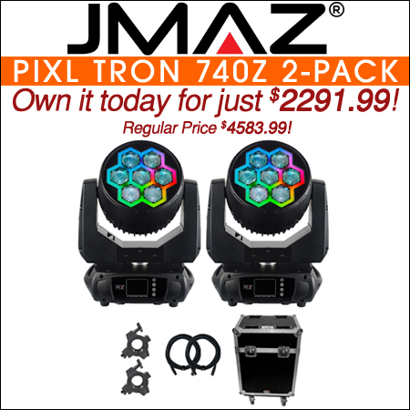 JMAZ Lighting PIXL Tron 740Z Moving Head 2-Pack