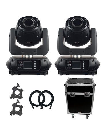 JMAZ AERO SPOT 60 Moving Head 2-Pack with Road Cases