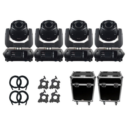 JMAZ AERO SPOT 60 Moving Head 4-Pack with Road Cases