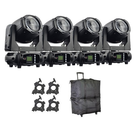 JMAZ Attco Beam 100 Moving Head Black 4-Pack