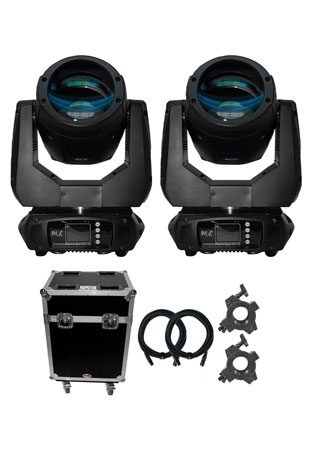JMAZ Phantom Beam 120 Moving Head 2-Pack with Road Cases