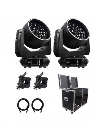 JMAZ Phantom PixelWash 1930Z Moving Head 2-Pack with Road Cases
