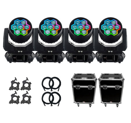 JMAZ PIXL Tron 740Z Moving Head 4-Pack