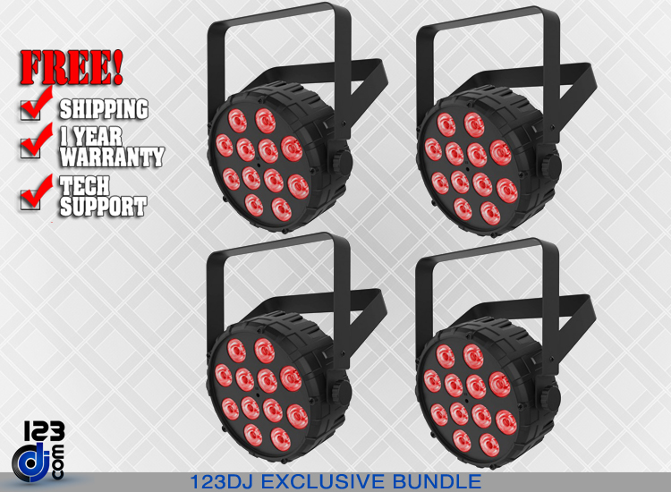 Chauvet SlimPAR T12 BT Four Pack 