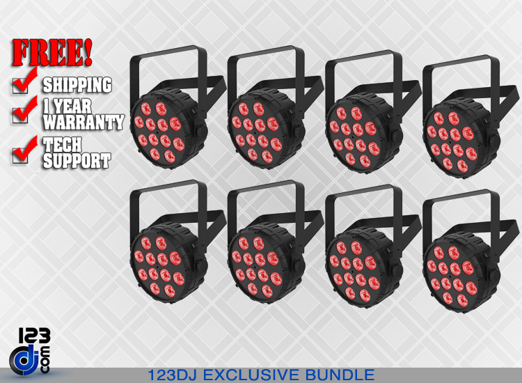 Chauvet SlimPAR T12 BT Eight Pack 