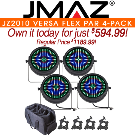 JMAZ Lighting JZ2010 Versa Flex Par 4-Pack
