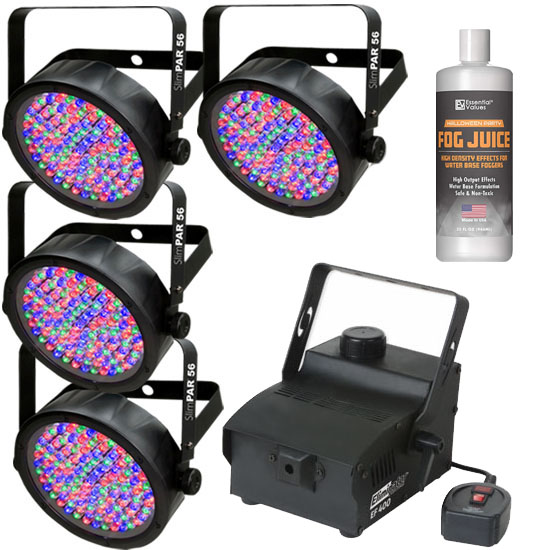 4 X Chauvet DJ Slimpar 56 Package