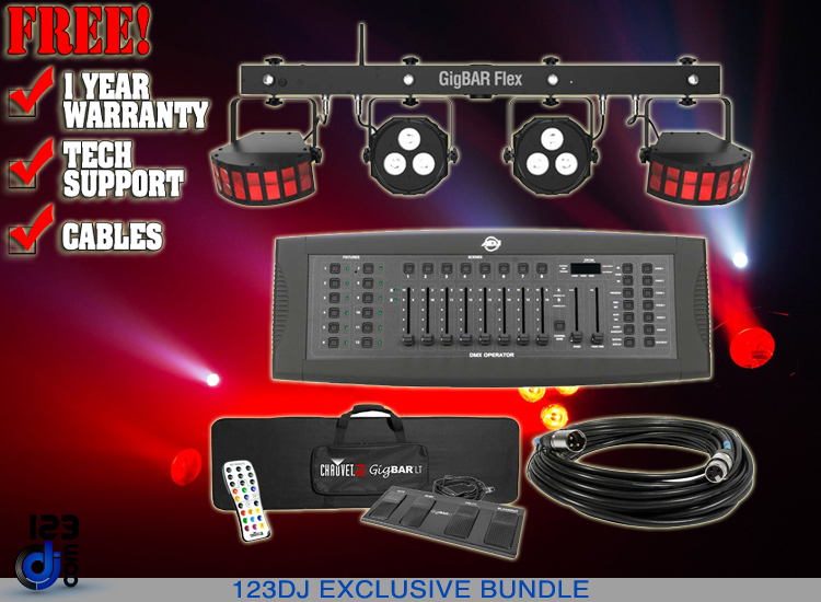 Chauvet GigBar Flex System with American DJ DMX Controller Package 