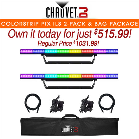 Chauvet DJ COLORstrip PIX ILS 2-Pack with Bag Package