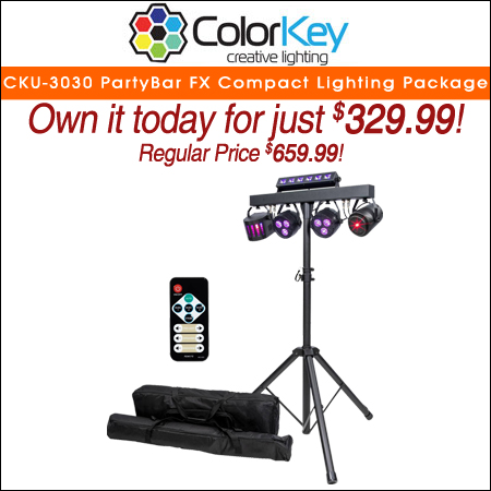ColorKey CKU-3030 PartyBar FX Compact Lighting Package