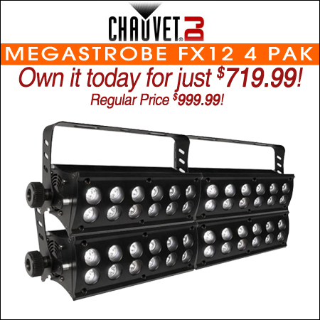 Chauvet DJ MegaStrobe FX12 4 Pak