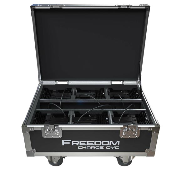 (8) Chauvet DJ Freedom Par Hex-4 White Wireless LED Wash Light with Charging Case Pack