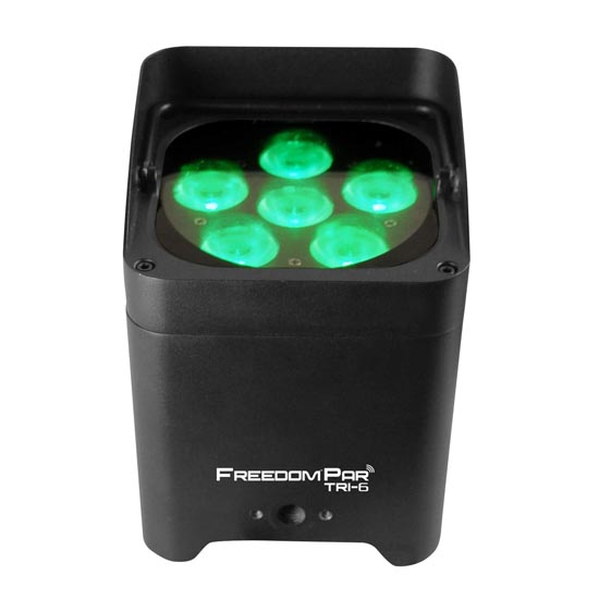 (8) Chauvet DJ Freedom Par Tri-6 Wireless RGB LED Wash Light with Charging Case Pack