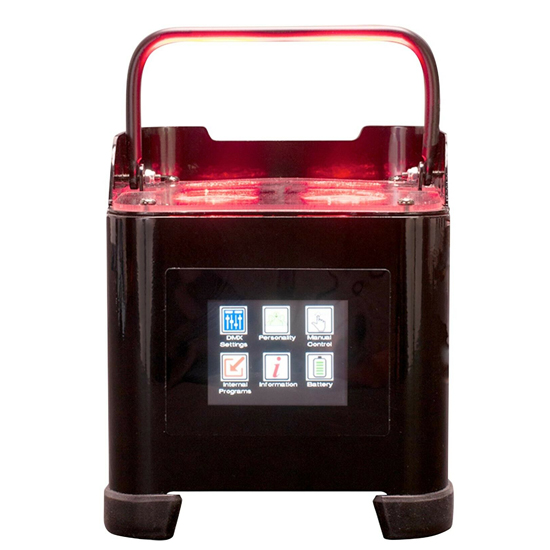 American DJ Element ST LED Hex RGBWA+UV Battery Powered Recharge Uplight 4 Pack