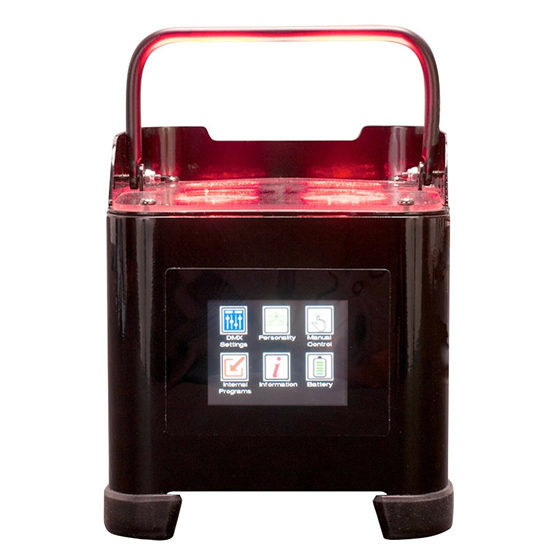 American DJ Element ST LED Hex RGBWA+UV Battery Powered Uplight Flight Case 8 Pack