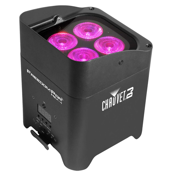 CHAUVET DJ 8 FREEDOM PAR HEX4 Pack with Carrying Bags