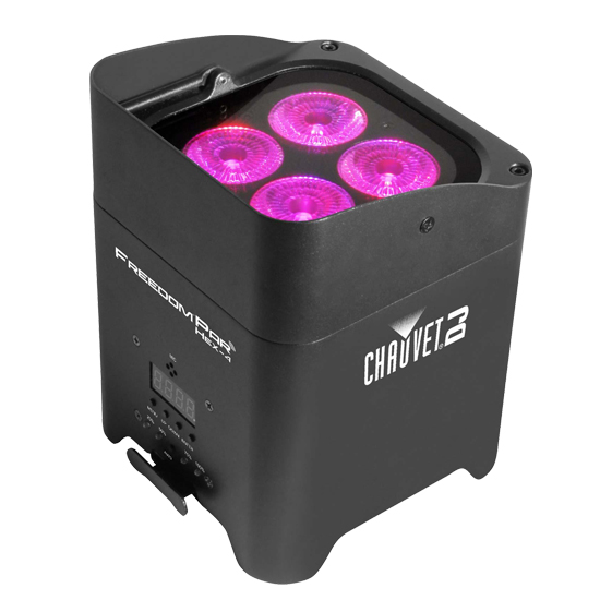 CHAUVET DJ 9 FREEDOM PAR HEX4 Bundle with Charging Case