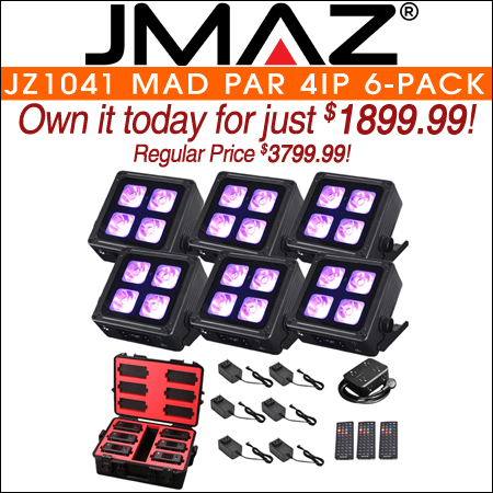 JMAZ Lighting JZ1041 MAD PAR 4IP 6-Pack