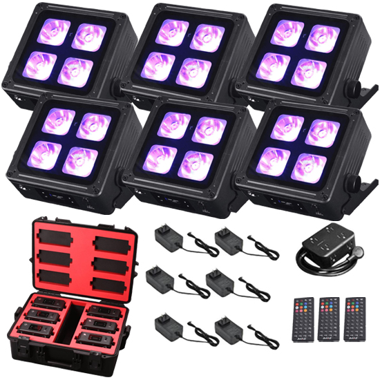 JMAZ Lighting JZ1041 MAD PAR 4IP 6-Pack