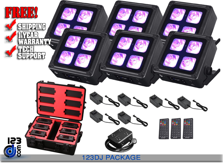 JMAZ Lighting JZ1041 MAD PAR 4IP 6-Pack