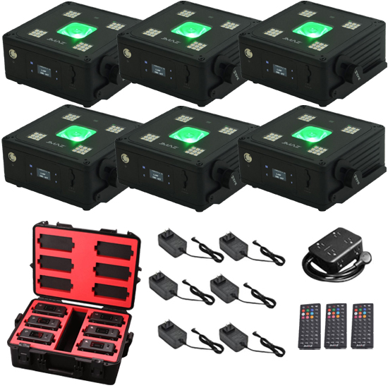 JMAZ Lighting JZ1047 MAD PAR RUBIX 6-Pack