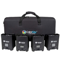 ColorKey CKU-7064 AirPar HEX 4 with Hardshell Case Package