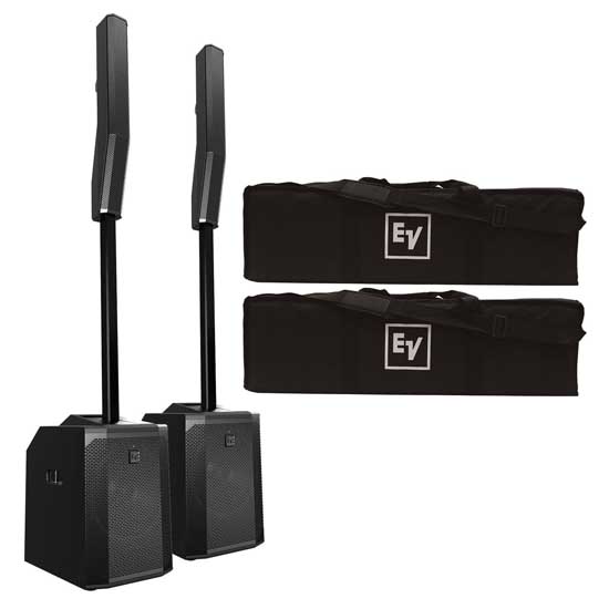 (2) Electro-Voice Evolve 50 Portable Column PA System with Bluetooth Duo Package (Demo Unit)