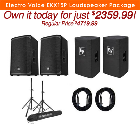 Electro Voice EKX15P Loudspeaker Package 