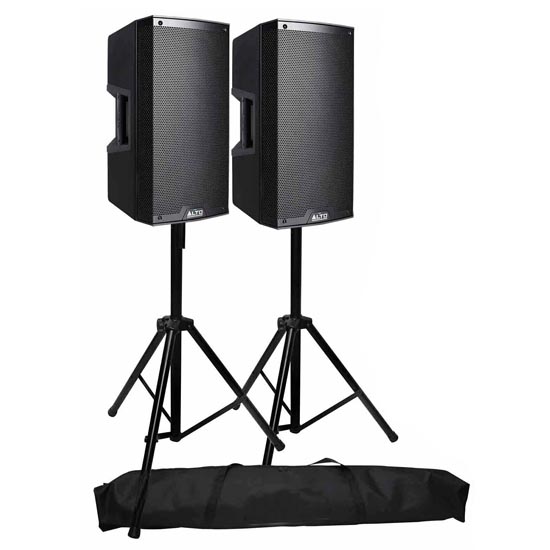 Alto TX312 750-watt 12-inch 2-way Powered Loudspeakers Pair with MG06X ...