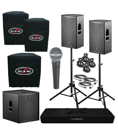 DAS Action 12A 12INCH Powered Speakers & 18INCH Subwoofer Package