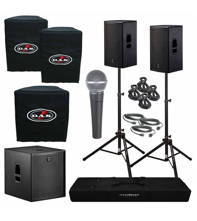 DAS Action 15A 15inch Powered Speakers & 18inch Subwoofer Package