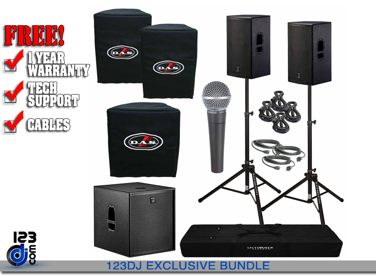 DAS Action 15A 15inch Powered Speakers & 18inch Subwoofer Package