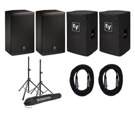 Electro Voice ELX112P Live X Powered PA Speaker Package