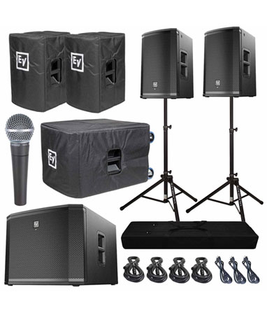 Electro-Voice ETX-10P 10inch Powered Speaker & Subwoofer Duo Package