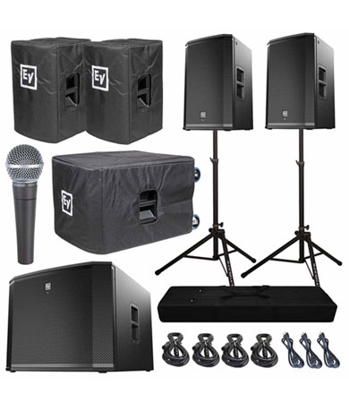 Electro-Voice ETX-12P 12inch Powered Speaker & Subwoofer Package