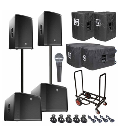 Electro-Voice ETX-15P 15" Powered Speaker & Subwoofer Duo Package