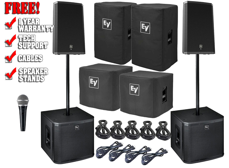 Electro-Voice ZLX-12P 12" Powered & Subwoofer Duo | DJ Speakers | DJ Equipment