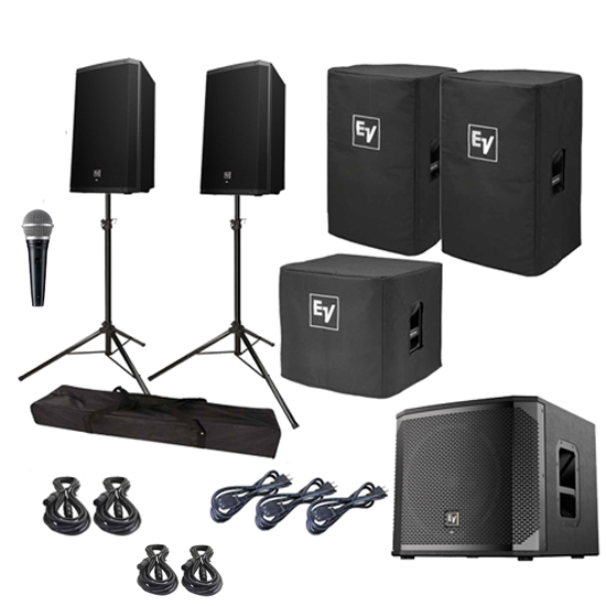 
Electro-Voice ZLX15P 15" Powered Speaker & ELX200-12SP Subwoofer Package