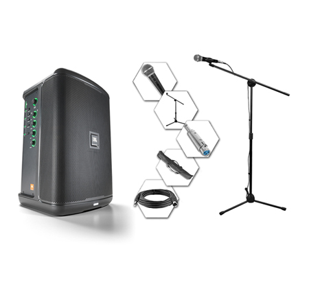 JBL Eon One Compact and Technical Pro MC1ST Package