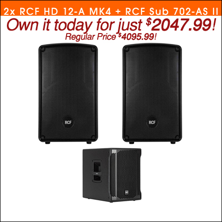 2x RCF HD 12-A MK4 + RCF Sub 702-AS II 