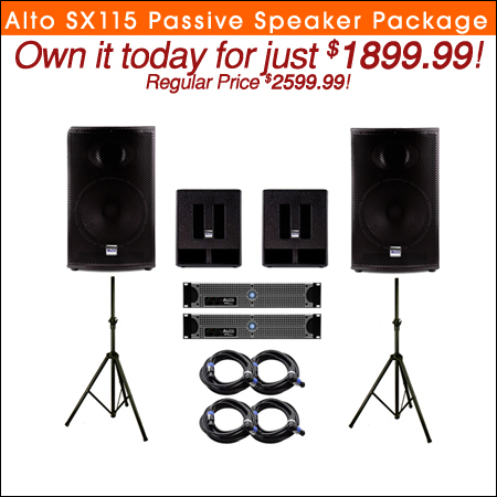 Alto SX115 Passive Speaker Package 