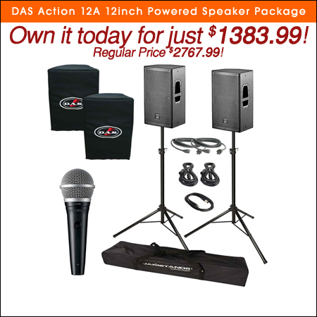 DAS Action 12A 12inch Powered Speaker Package 